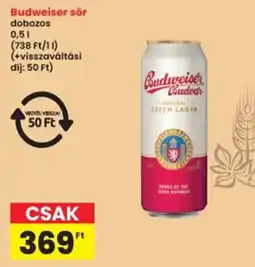 Interspar Budweiser sör ajánlat
