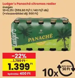 Interspar Ludger's Panaché citromos radler ajánlat