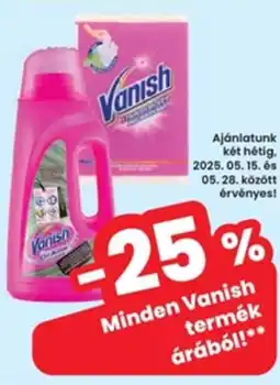 Interspar Minden Vanish termék árából! ajánlat