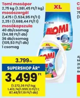 Interspar Tomi mosópor, mosószergél, mosókapszula ajánlat