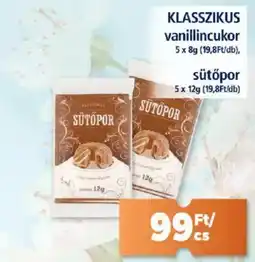 Klasszikus vanillincukor / sütőpor