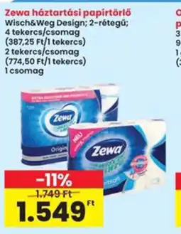 Interspar Zewa háztartási papírtörlő ajánlat