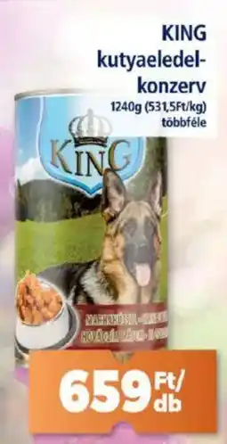 KING kutyaeledelkonzerv