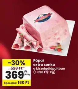 Interspar Pápai extra sonka ajánlat