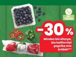 Interspar Minden bio áfonya, bio kaliforniai paprika mix árából! ajánlat