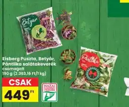 Interspar Eisberg Puszta, Betyár, Pántlika salátakeverék ajánlat