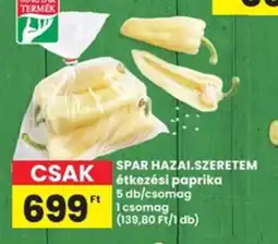 Interspar Spar hazai.szeretem étkezési paprika ajánlat