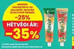 Interspar Minden Univer 160 g-os majonéz, mustár és ketchup árából ajánlat