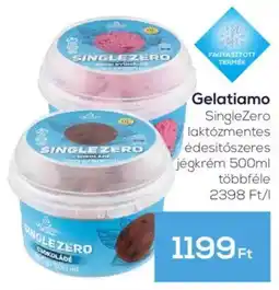 GRoby Gelatiamo SingleZero laktózmentes édesítőszeres jégkrém ajánlat