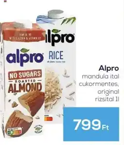 GRoby Alpro mandula ital cukormentes, original ajánlat