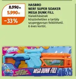 Müller Hasbro nerf super soaker mega dunk fill ajánlat