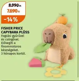 Müller Fisher price capybara plüss ajánlat