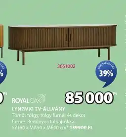 JYSK Royaloak lyngvig tv-állvány ajánlat