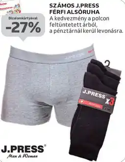 Auchan Számos J.Press férfi alsóruha ajánlat