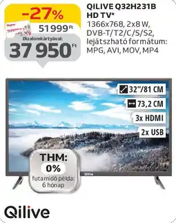 Auchan Qilive Q32H231B HD TV ajánlat