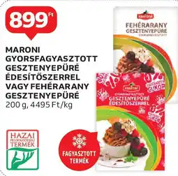 Auchan Maroni gyorsfagyasztott gesztenyepüré édesítőszerrel ajánlat