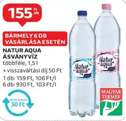 Auchan Natur aqua ásványvíz ajánlat
