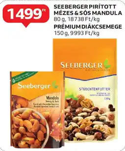 Auchan Seeberger pirított mézes & sós mandula ajánlat