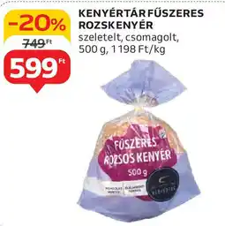 Auchan Kenyértár fűszeres rozskenyér ajánlat
