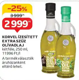 Auchan Korvel ízesített extra szűz olívaolaj ajánlat
