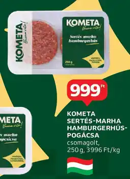 Auchan Kometa sertés-marha hamburgerhús-pogácsa ajánlat