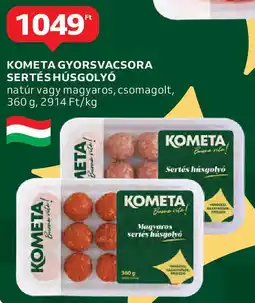 Auchan Kometa gyorsvacsora sertéshúsgolyó ajánlat