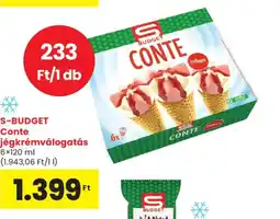 Spar S-Budget Conte Jégkrémválogatás ajánlat