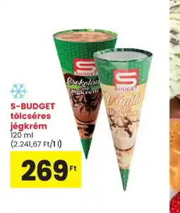 Spar S-Budget tölcséres jégkrém ajánlat