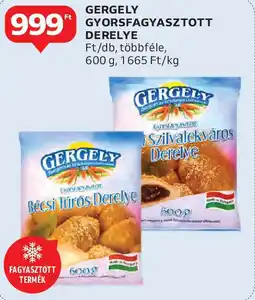Auchan Gergely gyorsfagyasztott derelye ajánlat