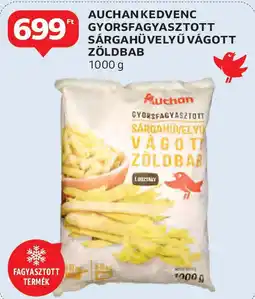 Auchan Auchan Kedvenc Gyorsfagyasztott sárgahüvelyű vágott zöldbab ajánlat