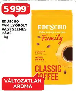 Auchan Eduscho Family örölt / szemes kávé ajánlat