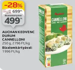 Auchan Auchan Kedvenc Durum cannelloni ajánlat