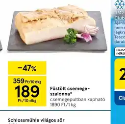 Tesco Füstölt csemege szalonna ajánlat