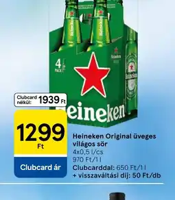 Tesco Heineken Original üveges világos sör ajánlat