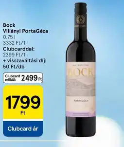 Tesco Bock Villányi PortaGéza ajánlat