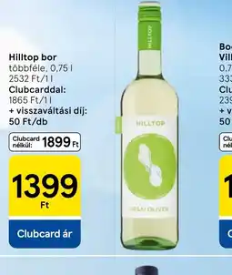 Tesco Hilltop bor ajánlat