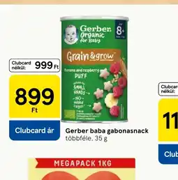Tesco Gerber baba gabonasnack ajánlat