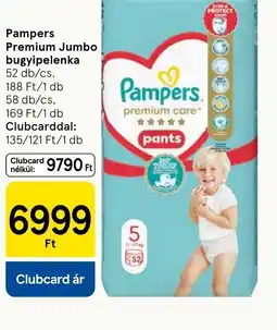 Tesco Pampers Premium Jumbo bugyipelenka ajánlat