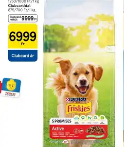Tesco Friskies Active száraz kutyaeledel ajánlat