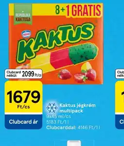 Tesco Kaktus Jégkrém multipack ajánlat