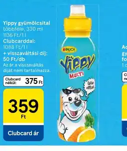 Tesco Yippy gyümölcsital ajánlat