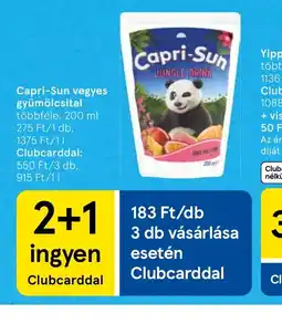 Tesco Capri-Sun vegyes gyümölcsital ajánlat