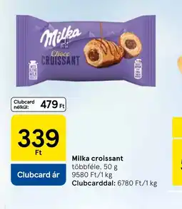 Tesco Milka croissant ajánlat