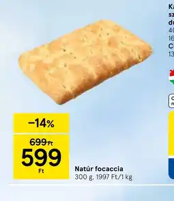 Natúr focaccia