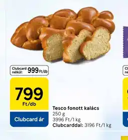 Tesco Tesco fonott kalács ajánlat