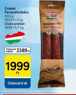 Tesco Csabai Parasztkolbász ajánlat