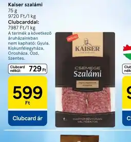 Tesco Kaiser szalámi ajánlat