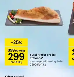 Tesco Füstölt-főtt erdélyi szalonna ajánlat