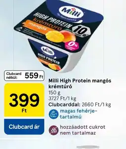 Tesco Milli High Protein mangs krémtúr ajánlat