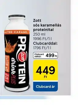 Tesco Zott ss karamellás proteinital ajánlat